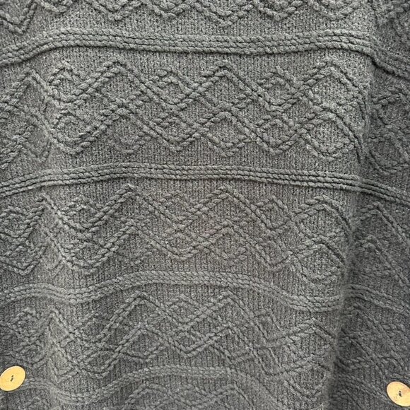 Black Knit Cape Cowlneck Sweater - Picture 8 of 8